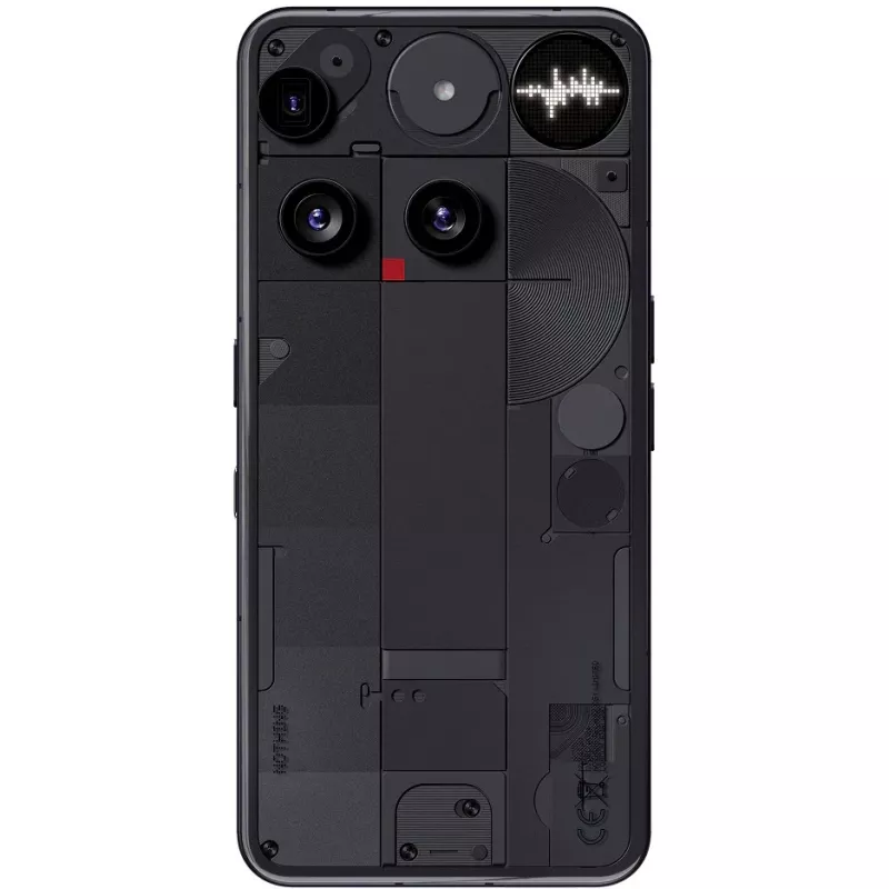 Nothing Phone (3) juodas - 5G išmanusis telefonas - Dual-SIM - RAM 12 GB / Vidinė atmintis 256 GB - OLED ekranas - 6.67 colio (A10000022)