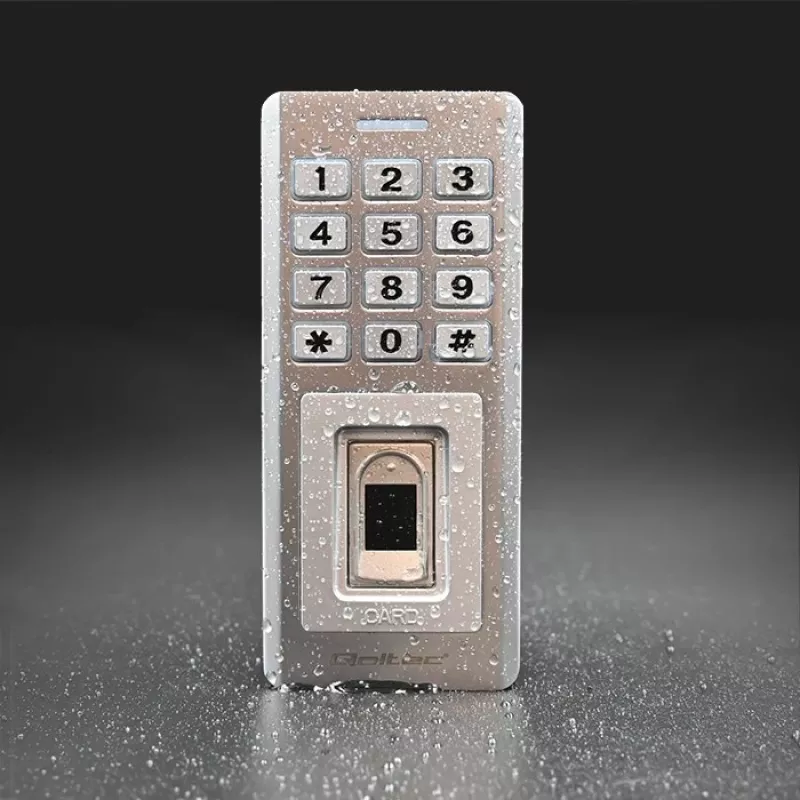 Biopirštų ir RFID spynos kodinis įrenginys QOLTEC 52447 su IP68 apsauga