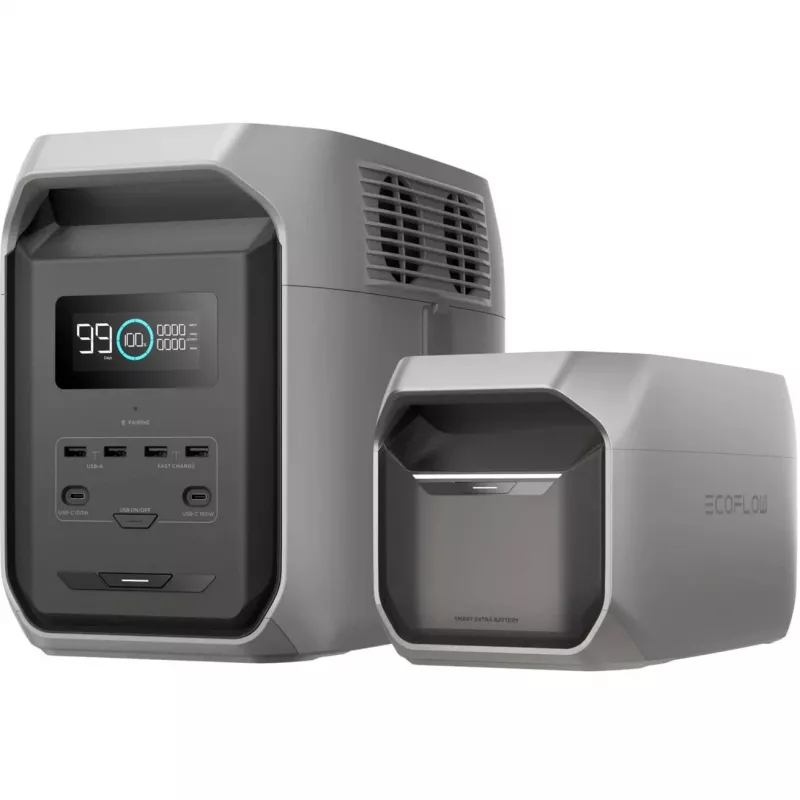 EcoFlow DELTA 3 1500 nešiojama elektrinė, LiFePO4, 1800 W, 16.5 kg