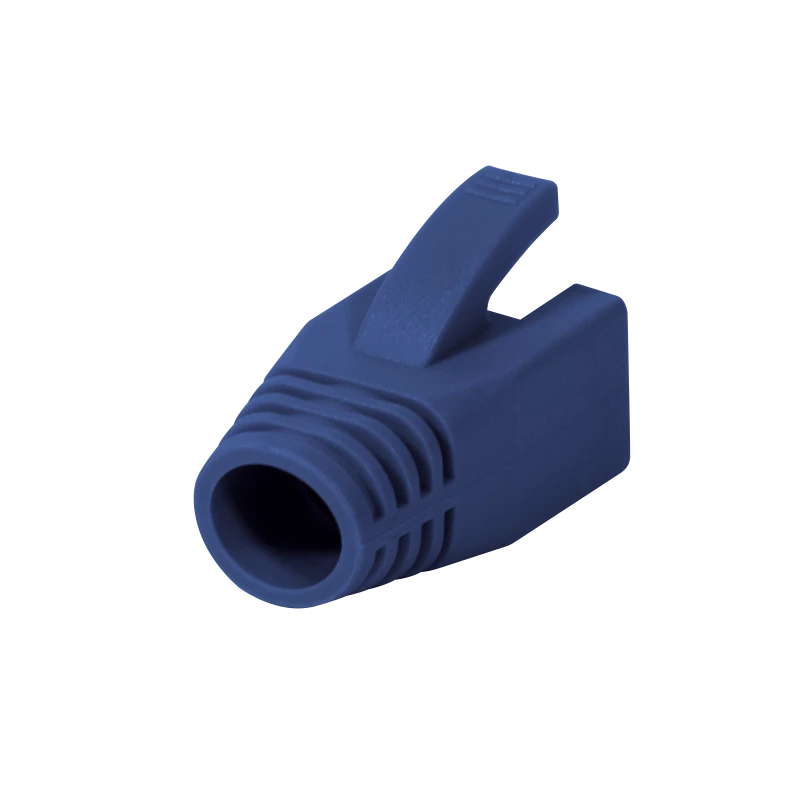 Logilink RJ45 kištuko įtempimo mažinimo gaubtas, 8,0 mm (50 vnt.) | MP0035B | Mėlyna