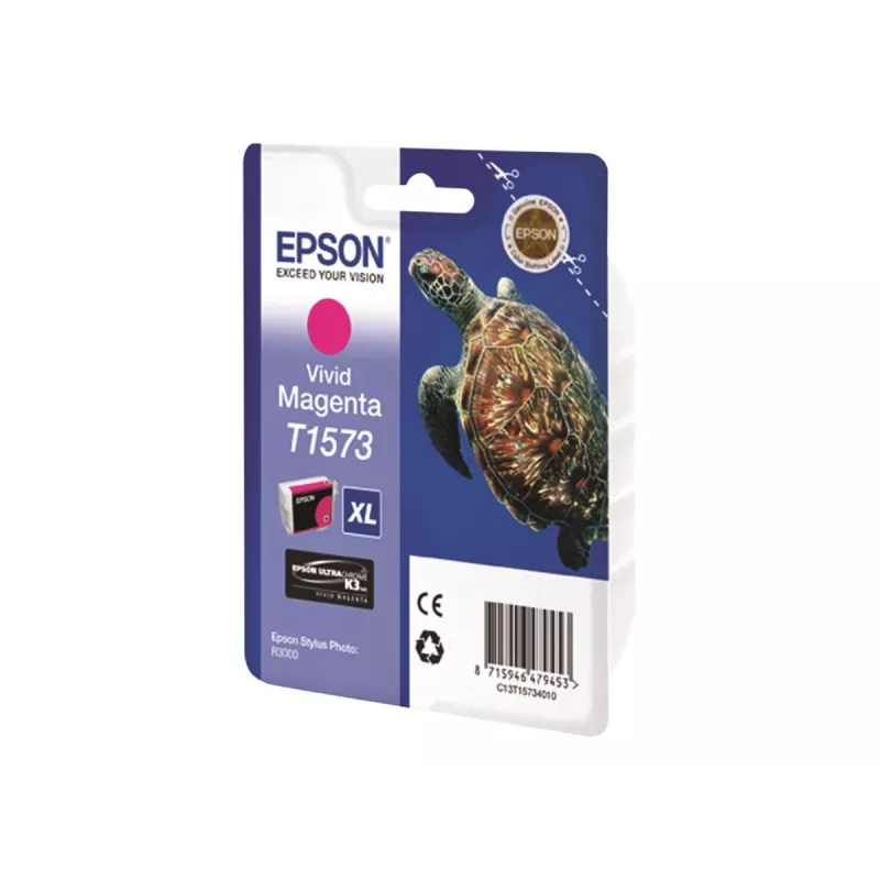 Originalus Epson T1573 rašalo kasetė, rausvai raudona (magenta), didelės talpos (XL)