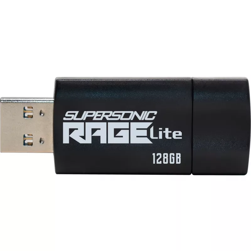 USB atmintukas PATRIOT Supersonic Rage Lite 128 GB USB Type-A 3.2 Gen 1, 180 MB/s, mėlyna/juoda