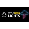 Neoninis LED ženklas MANTA SNL71BL Debesis su žaibu mėlyna-rožinė