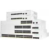 Cisco Business 220 Series CBS220-48P-4G - valdomas jungiklis - 48 x Gigabit Ethernet (PoE+) + 4 x SFP - montuojamas į stelažą