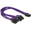Laidas DeLOCK PCI Express 6 kontaktų - 2 x 8 kontaktų 0,3 m