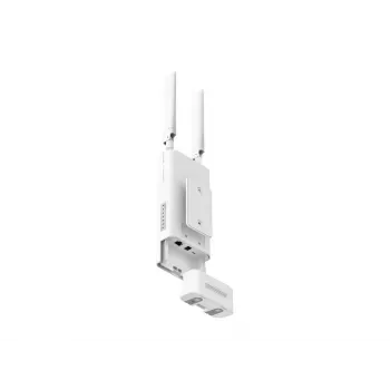 Belaidis maršrutizatorius TP-LINK MB118-4G — 4G LTE, vienos juostos 2,4 GHz, Wi‑Fi 4 (802.11n), 300 Mbps, Fast Ethernet, 4 išorinės antenos, baltas