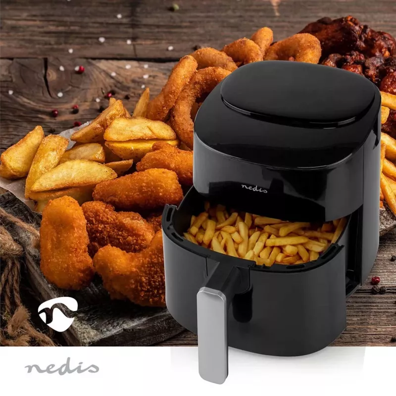 Oro gruzdintuvė Nedis KAAF160BK vieno krepšelio 4,2 L 1300 W Juoda