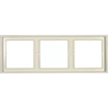 JUNG LS 983 W dengiamasis rėmelis 3-vietis dramblio kaulo spalvos Duroplast bevaržtis 81x223 mm