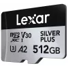 „Lexar“ 512GB UHS-I microSDXC SILVER PLUS atminties kortelė