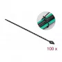 DeLOCK Beaded Cable Tie L 200 x W 2.4 mm juoda 100 vnt.
