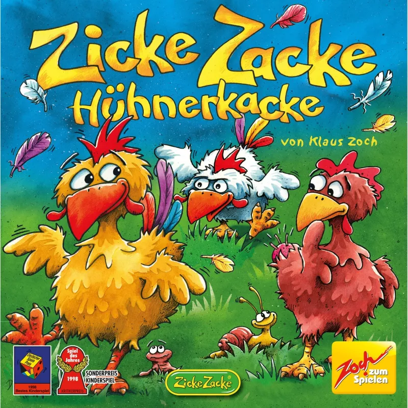 Zicke Zacke Chicken Cha Cha Cha, stalo žaidimas, Vaikų žaidimų metų 1998
