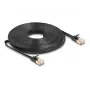 Tinklo kabelis DeLOCK RJ45 Cat.6A U/FTP plokščias 10m juodas