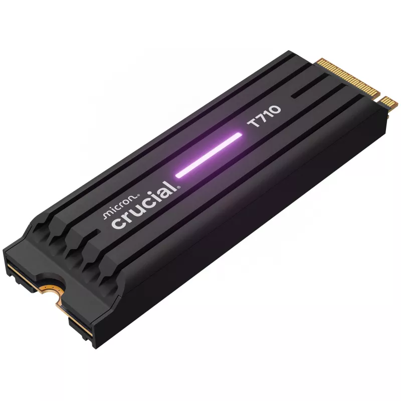 SSD CRUCIAL T710 4 TB M.2 PCIe 5.0 NVMe — 4000 GB, Skaitymo greitis 14500 MB/s, Rašymo greitis 13800 MB/s