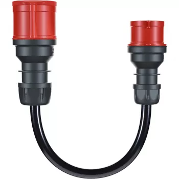 Adapteris GO-E Gemini flex 22 kW CEE raudonas trifazis 32A > CEE raudonas 16A juodas 30 cm