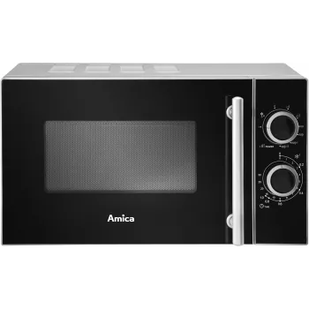 Amica AMGF20M1GS mikrobangų krosnelė su griliu 20 L 700 W Juoda, Sidabrinė