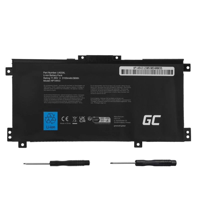Green Cell HP149V2 baterija, skirta HP Envy x360 15-BP 17-AE