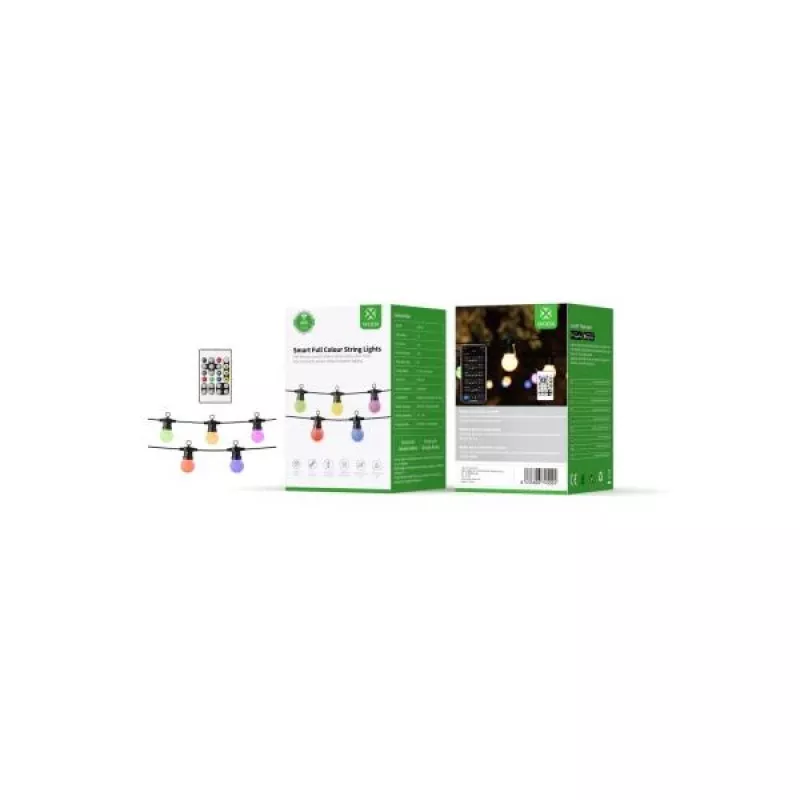 WOOX R5195 Protinga dekoratyvinė girlianda 9m RGB+CCT, Google Assistant ir Amazon Alexa, IP65