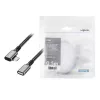 USB 3.2 Gen2 tipo-C ilginamasis kabelis su PD, AV, 0,5 m, 90° kampu