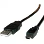 ROLINE USB 2.0 laidas, A tipas – 5 kontaktų Mini 0,8 m (11.02.8708)