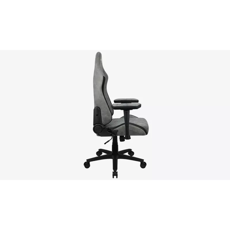 Žaidimų kėdė Aerocool Crown AeroSuede Universal Padded seat Stone Grey