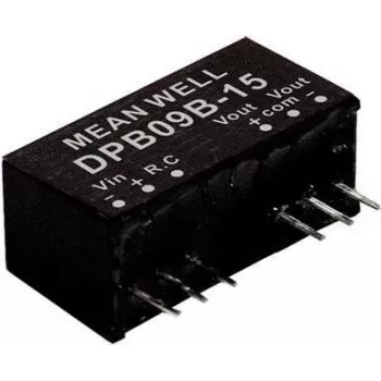 Maitinimo keitiklis/inverteris MEAN WELL DPB09A-15, 9 W, 15 V, 0,3 A