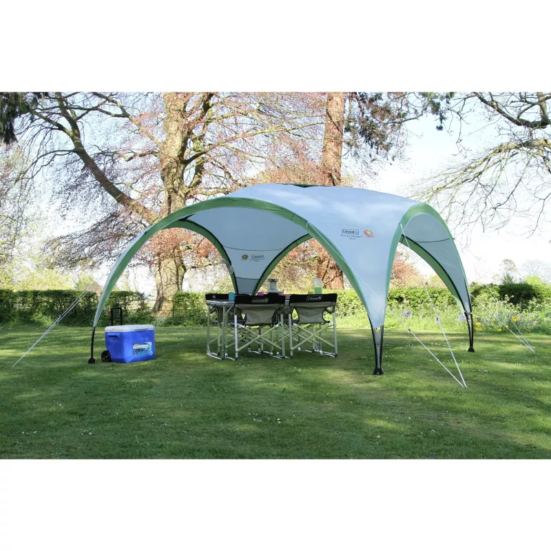 Pavilion Event Shelter Pro L 3,65 x 3,65 m šviesiai pilka/žalia