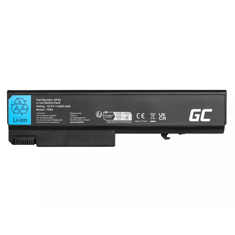 Baterija Green Cell HP06V2, skirta HP EliteBook ir ProBook serijoms