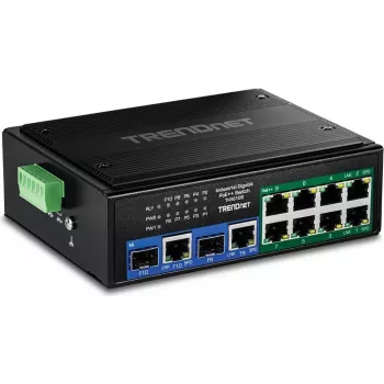 Pramoninis Gigabit Ethernet jungiklis TRENDnet TI-BG108 — 10 prievadų, 400W PoE++