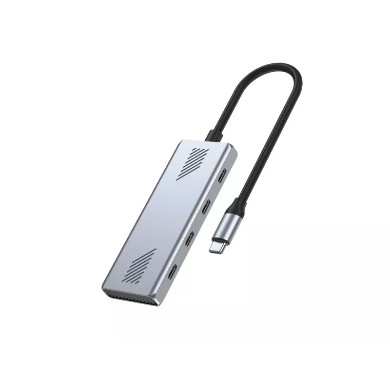 GEMBIRD UHB-CM-U310-C4-01 USB-C 3.2 Gen 2 4 prievadų stotelė