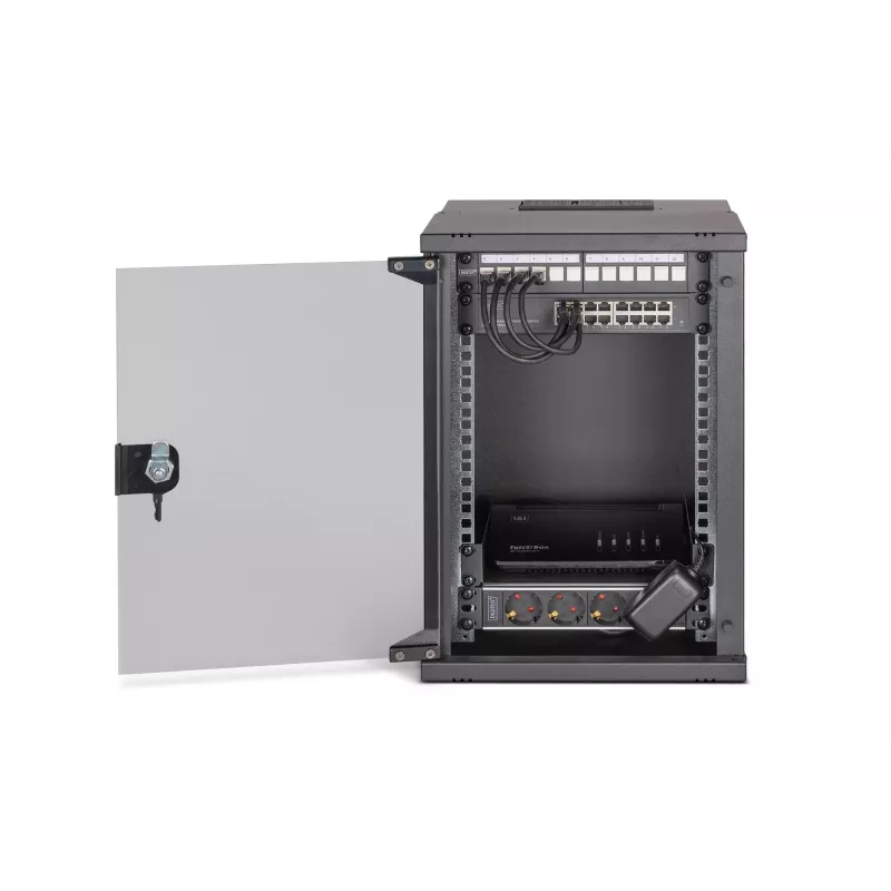 Sieninis stovas Digitus DN-49103-SET 9U 315 x 300 mm Juoda