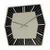NeXtime klok 8128zw Hexagon sieninis laikrodis, 43x43 cm, baltas