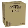 Šlapias kačių ėdalas Purina Nestlé GOURMET Gold Mus Mix — 96 x 85 g, 4 skoniai, suaugusioms katėms, 77,5% drėgmės