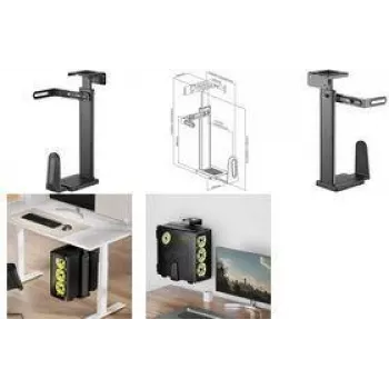 LogiLink PC laikiklis po stalu arba prie sienos juodas (EO0073)