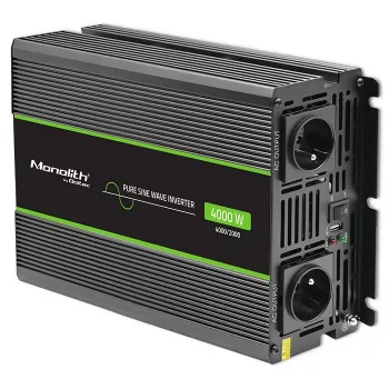 Qoltec Monolith keitiklis automobilinis 4000 W juodas