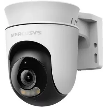 IP apsaugos kamera MERCUSYS MC500 1080p WDR Wi‑Fi lauko lemputė IP65 PoE/DC 2 krypčių garsas 340° pasukimas 9x optinis priartinimas