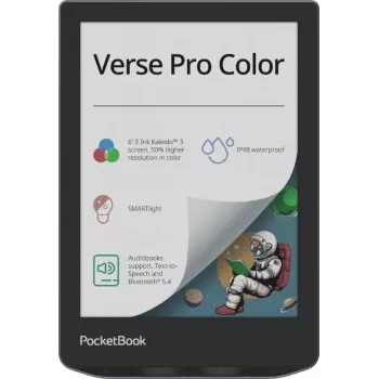 PocketBook Verse Pro Color elektroninė knyga 6 colių E Ink Kaleido 3 16 GB Wi-Fi Stormy Sea (PB634K3-1-WW)