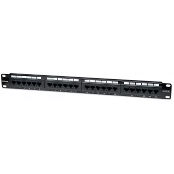 Intellinet Patch Panel, Cat5e, UTP, 24 prievadų, 1U, juodas