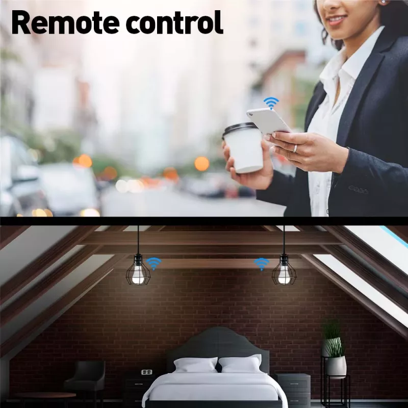 Išmanioji Wi-Fi LED lemputė Tellur TLL331341 9W RGB reguliuojamo ryškumo