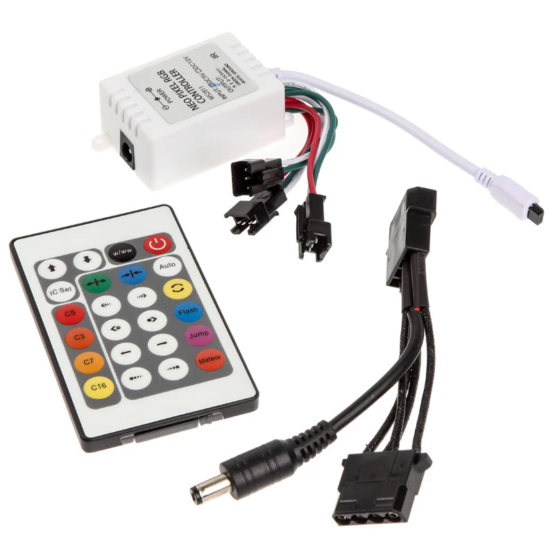 LED juostelių rinkinys Lamptron FlexLight Multi – programuojamos RGB LED juostelės su infraraudonųjų spindulių nuotolinio valdymo pultu