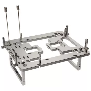 Streacom benchtable BC1 Mini V2 titan – kompaktiškas atviro rėmo stendas su ATX suderinamumu
