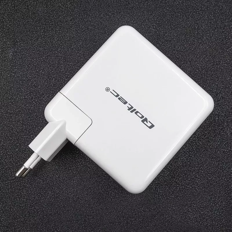 Qoltec GaN Charger FAST 108W | 5-20V | 3-4.7A | USB C | Baltas