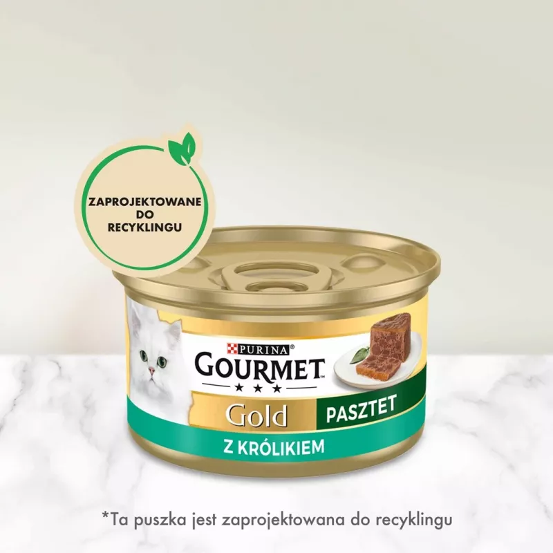 Šlapias kačių ėdalas Gourmet pâté su triušiena 85 g