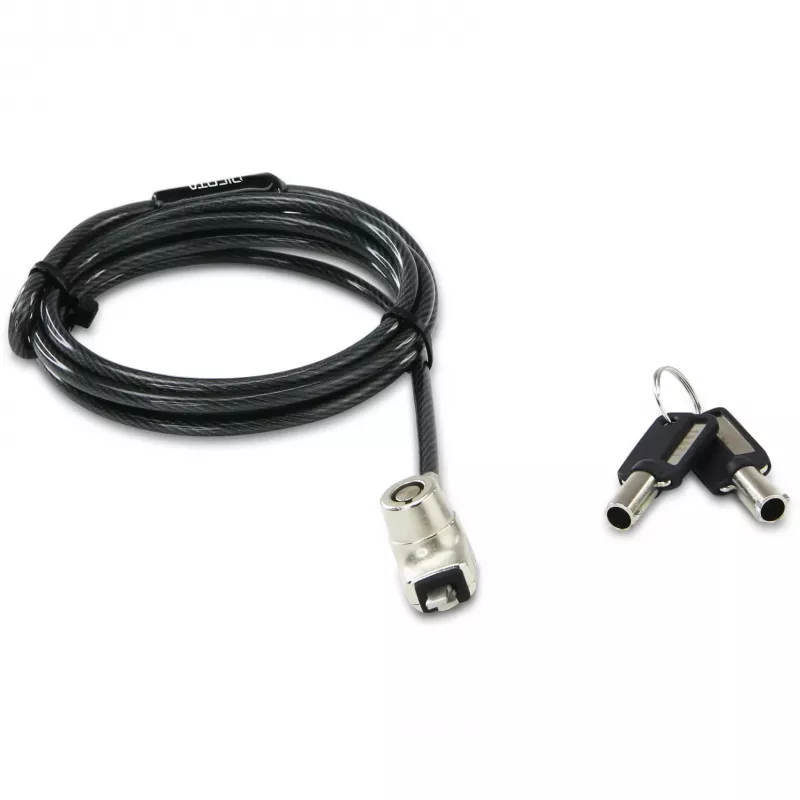DICOTA BASE XX Laptop Lock Wedge kabelinė spyna antracitinė 1,5 m