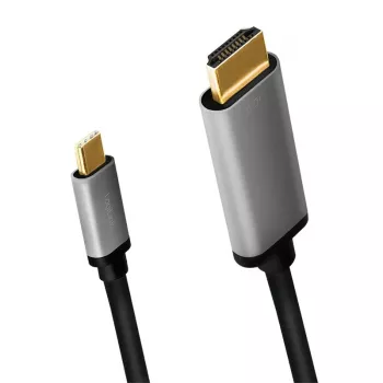LogiLink CUA0101 USB 3.2 Gen1 Type-C į HDMI-A laidas 1,8 m pilka/juoda