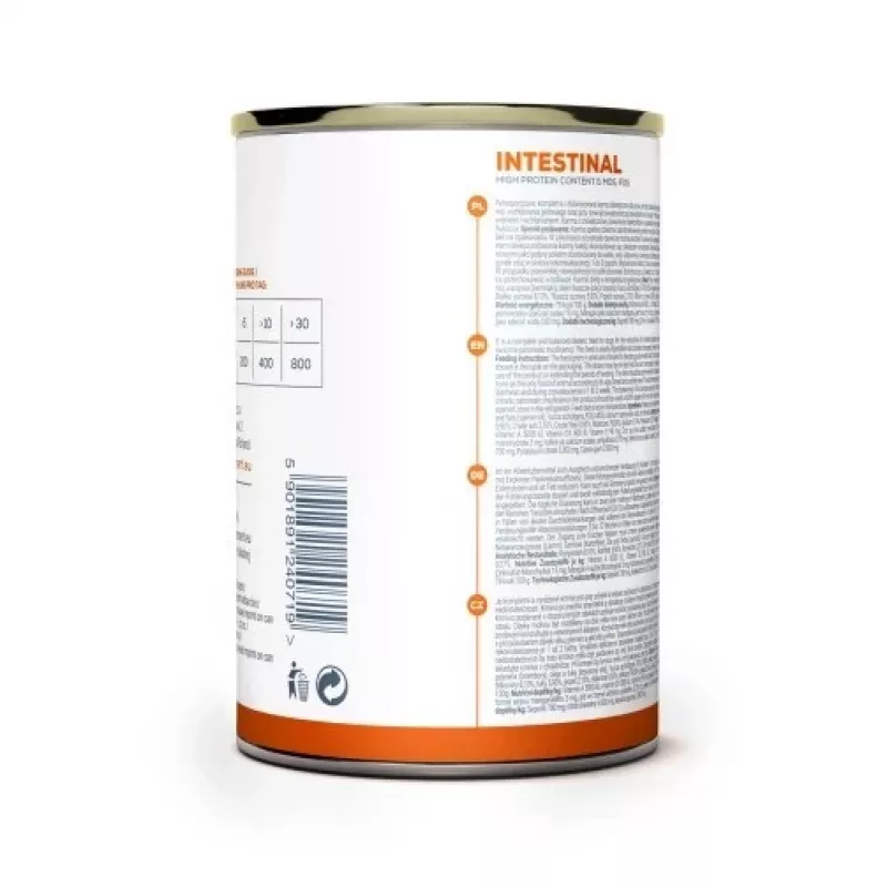 Šlapias šunų ėdalas VETEXPERT Veterinary Diet Intestinal 400 g, paukštiena, be grūdų, atsigavimui po virškinimo trakto operacijos