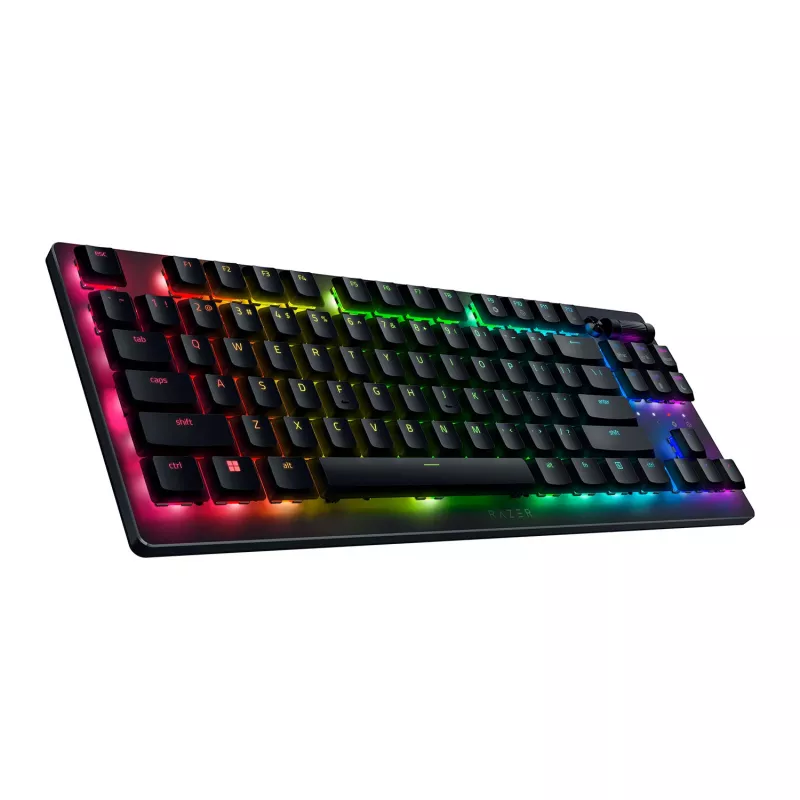 Razer DeathStalker V2 Pro Tenkeyless klaviatūra, žaidimų, USB, Bluetooth, QWERTY, juoda
