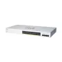 Valdomas L2 Gigabit PoE jungiklis Cisco CBS220-24FP-4G — 24x Gigabit RJ-45, PoE, 56 Gbps, MAC 8192, montuojamas stelaže