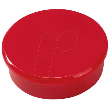 Lentelės magnetas Dahle 95538 raudonas 38mm x 38mm x 13,5mm, pakuotė 10 vnt.