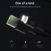 Laidas Lightning – USB A Green Cell KABGC12, 2 m, juodas