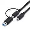 Satechi Triple 4K Display Wired Dock juoda sidabrinė 4K Ultra HD 60 Hz